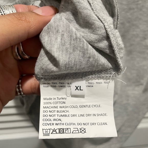 ERL Venice-print cotton T-shirt Grey Womens XL (Fits like Mens M) - Picture 6 of 9